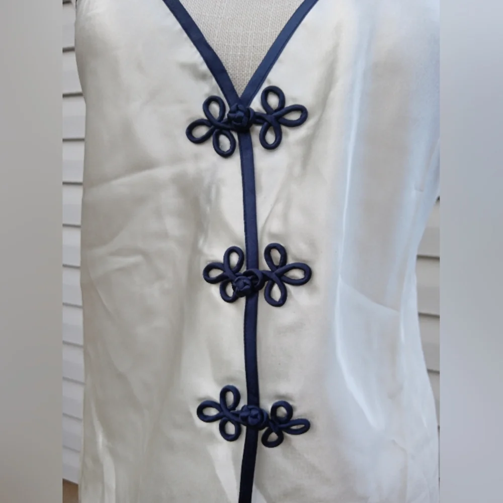 NWT Vintage 2-piece Lingerie set, Asian Style. Elastic Shorts. Multiple sizes - Picture 5 of 6